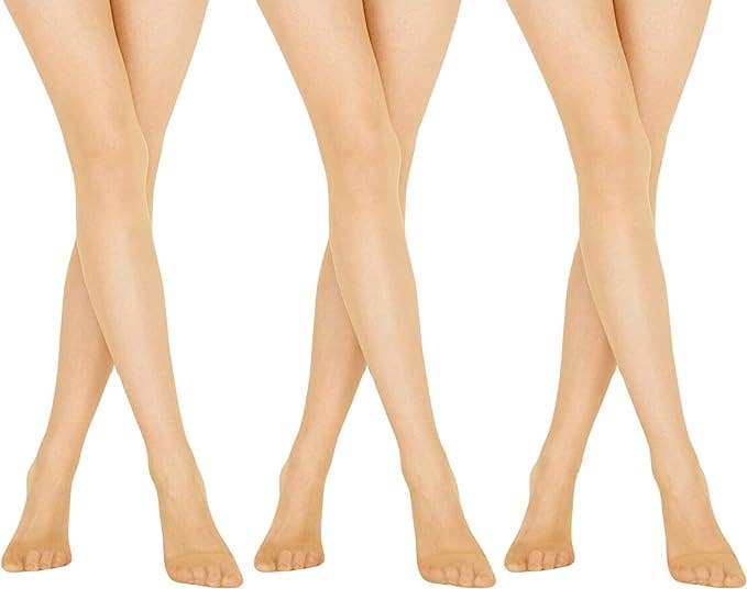 Mars Outlet Store LLC – wholesale Strumpbyxor - Dam – Strumpbyxor för kvinnor Tunna transparenta tights med kontrolltopp 3 par 20D1