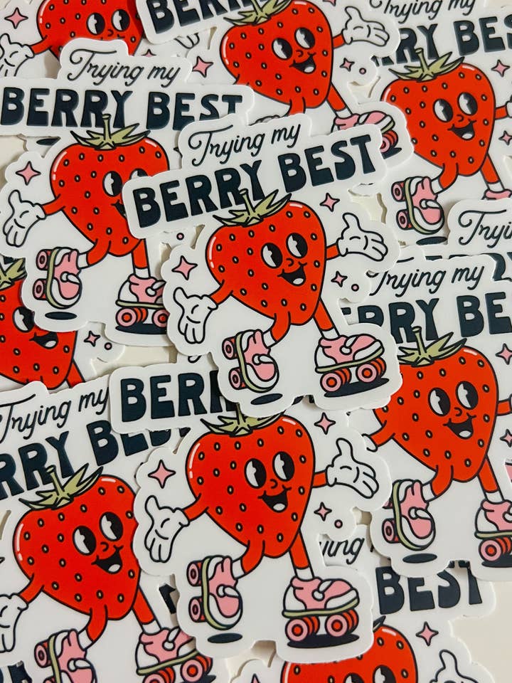 trying my berry best sticker for wholesale by goldenstars
