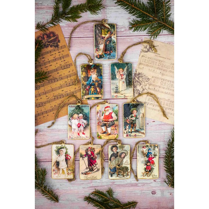 Hanging Christmas ornaments mix 10 pcs. 10 cm Isabelle Rose for wholesale by Isabelle Rose