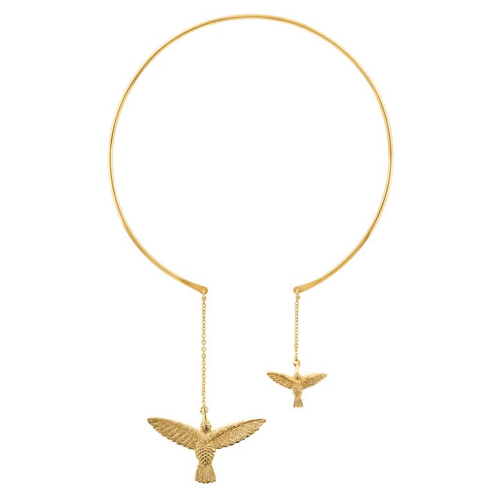 Gargantilha Dois Beija-flores por atacado de Sophie Simone Designs