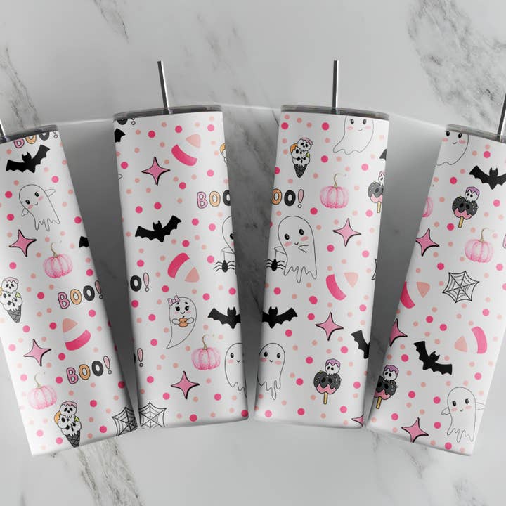 Cute Halloween Tumbler, Halloween Tumbler, for wholesale by So Peachy Designs