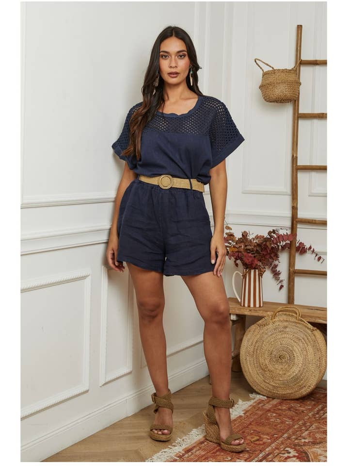 LÉA & LUC - Wholesale Shorts - Women's - 100% linen shorts REF. 505734