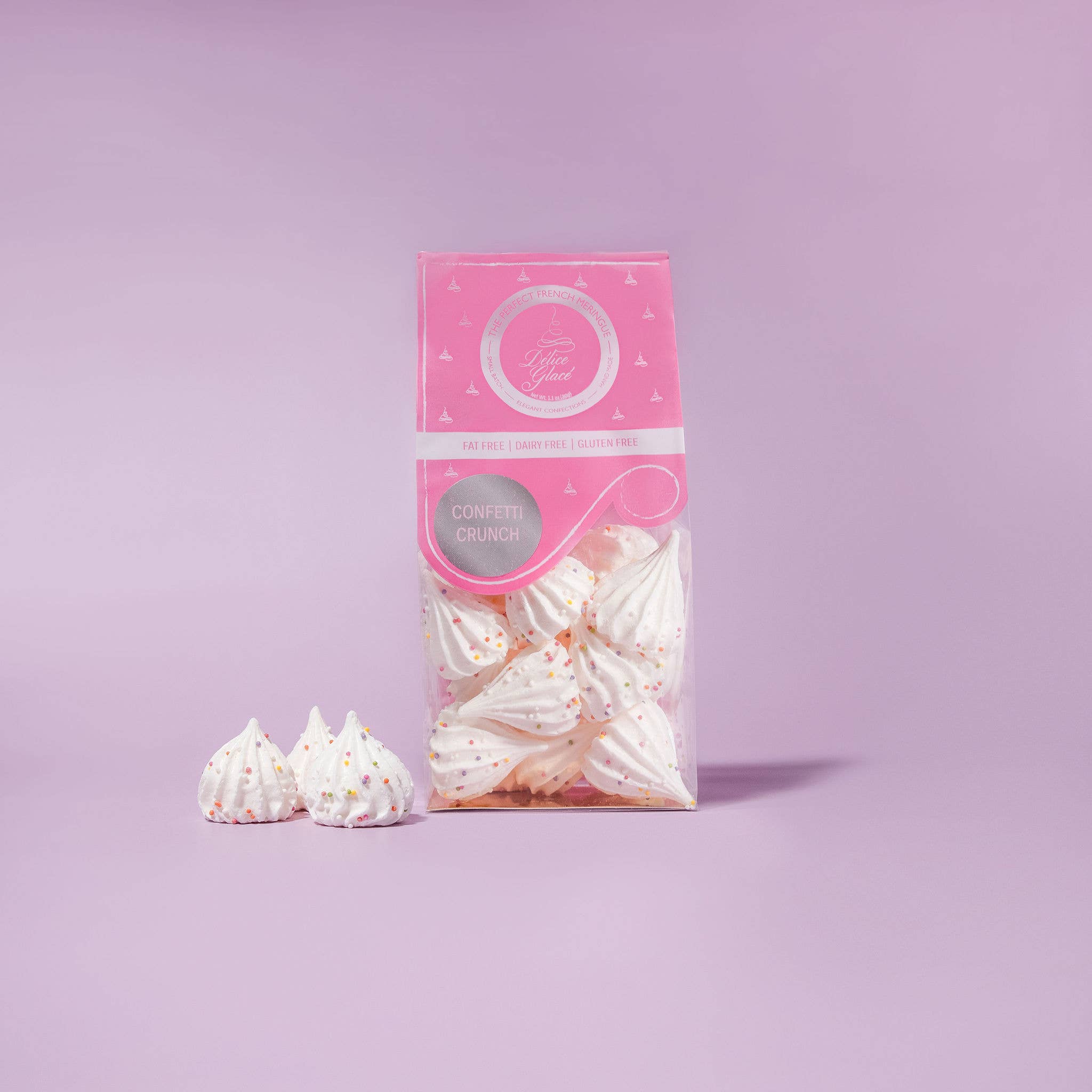 Délice Glacé - Vente Biscuits - Biscuits à la meringue française Confetti Crunch