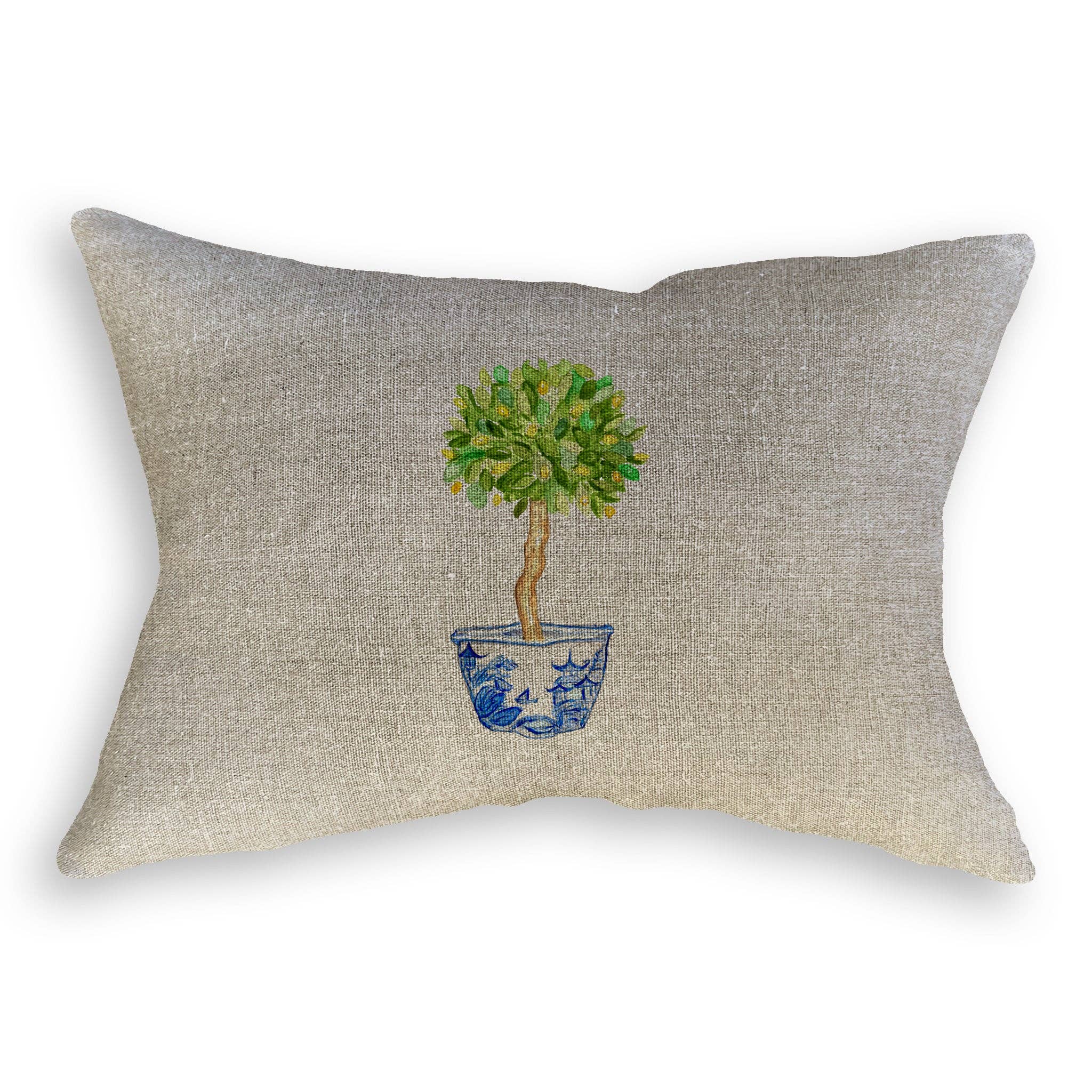 French Graffiti - Vendita all'ingrosso Strofinacci - Ciotola blu e bianca con albero di limone8