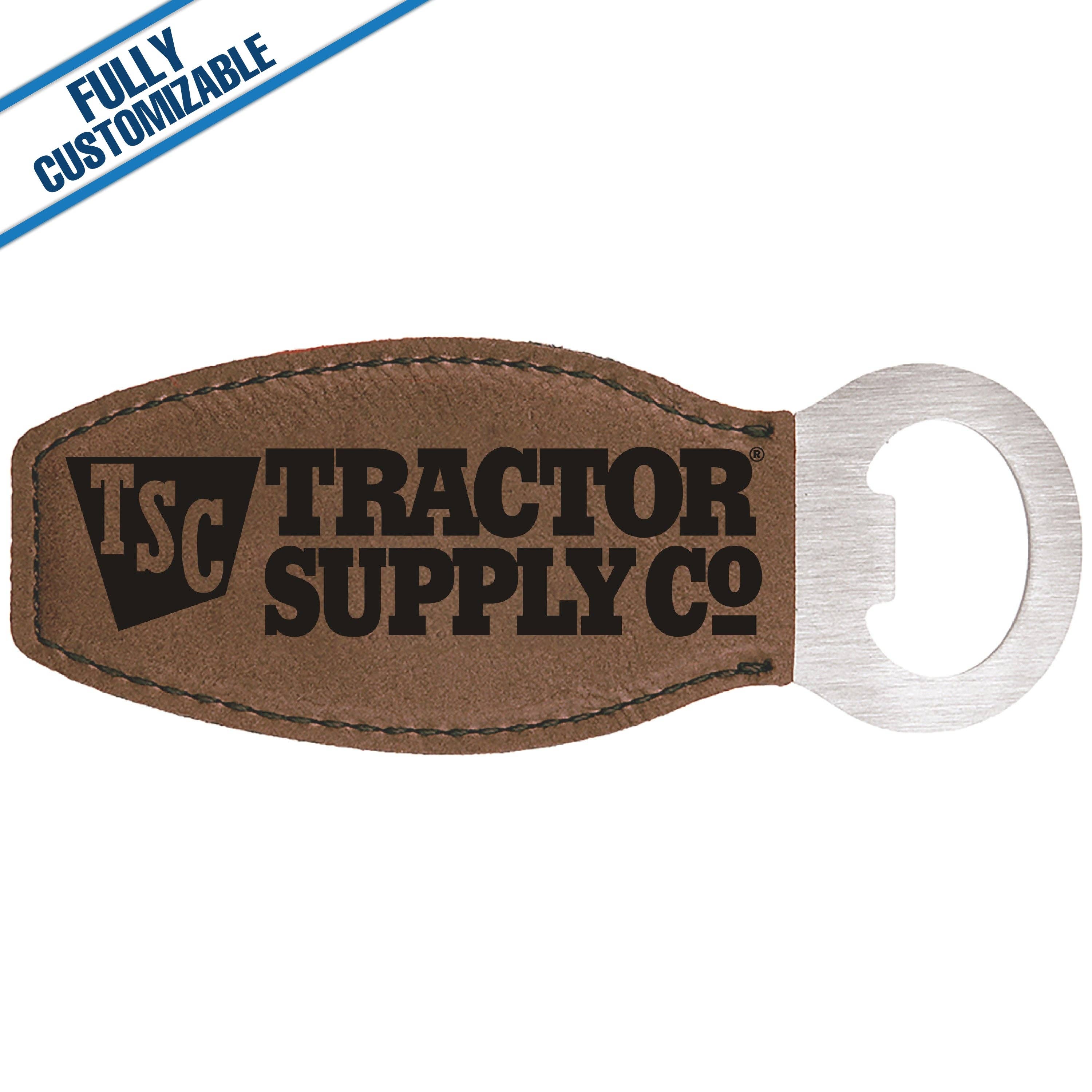 GiftWorksPlus - Wholesale Bottle/Wine Opener - Engraved Leatherette Bottle Opener/Magnet-Fully Customizable3