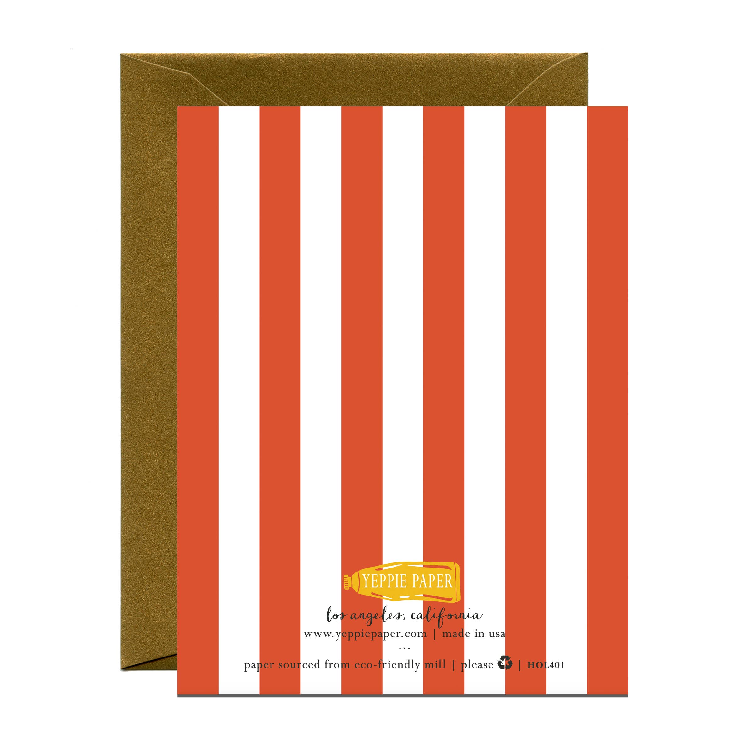 Yeppie Paper - Wholesale Christmas Card - Merry Catmas Cats Festive Christmas Holiday Card *Foil Stamped*1