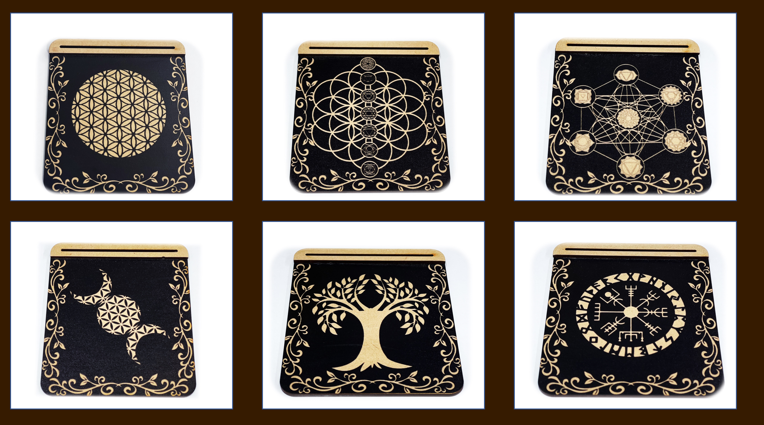 VPS Stones Inc. - Wholesale Pasjeshouder - Uniseks - Tarotkaarthouder (zwart)0