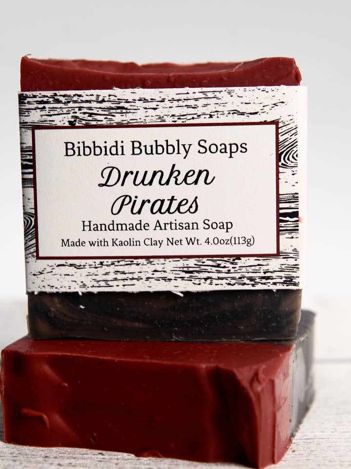 Drunken Pirates Soap Masculine Woodsy Magically Inspired for wholesale by Bibbidi Bubbly Soaps