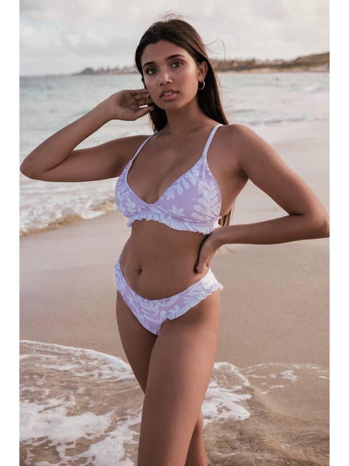 Ete Swimwear - Vendita all'ingrosso Top bikini - Donna - Luana Bikini Top - Lillà Floreale1