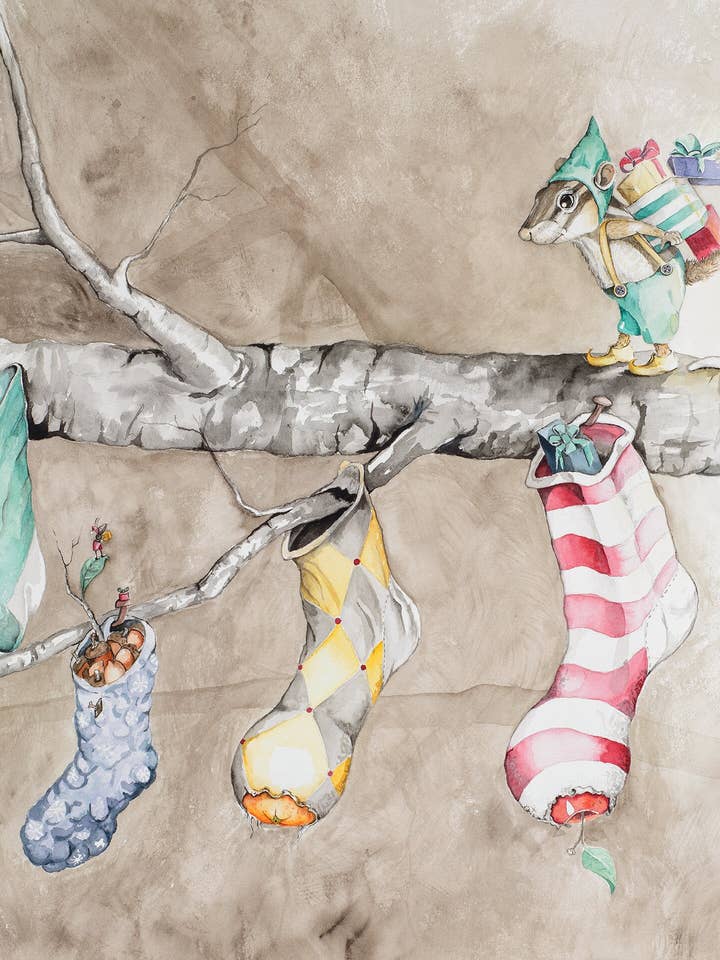 Medias Agobiadas, Impresión Giclée para venta al por mayor de Katie Crawford Art