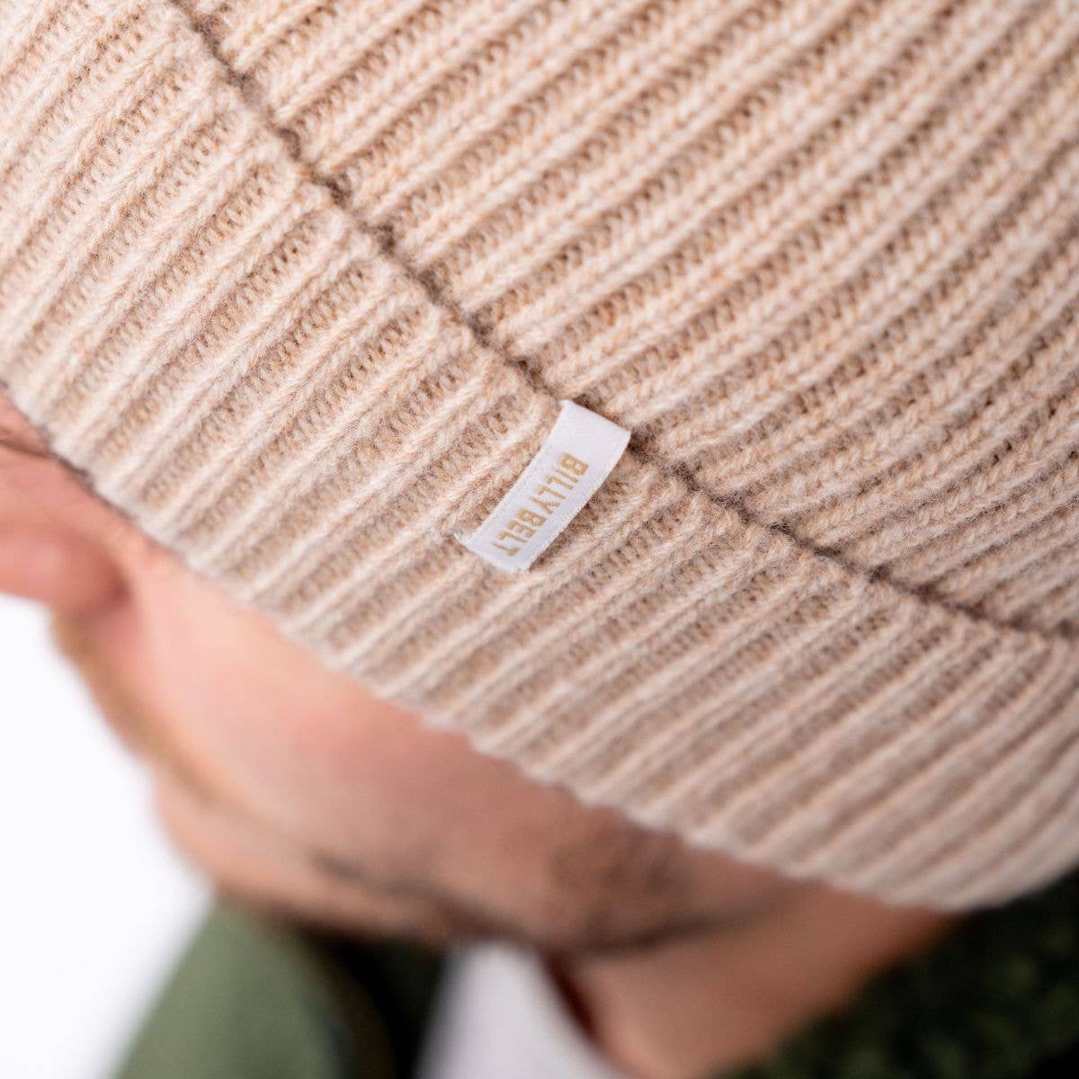 BILLYBELT – Gorro - Unissexo por atacado – Gorro bege de lã de cordeiro3