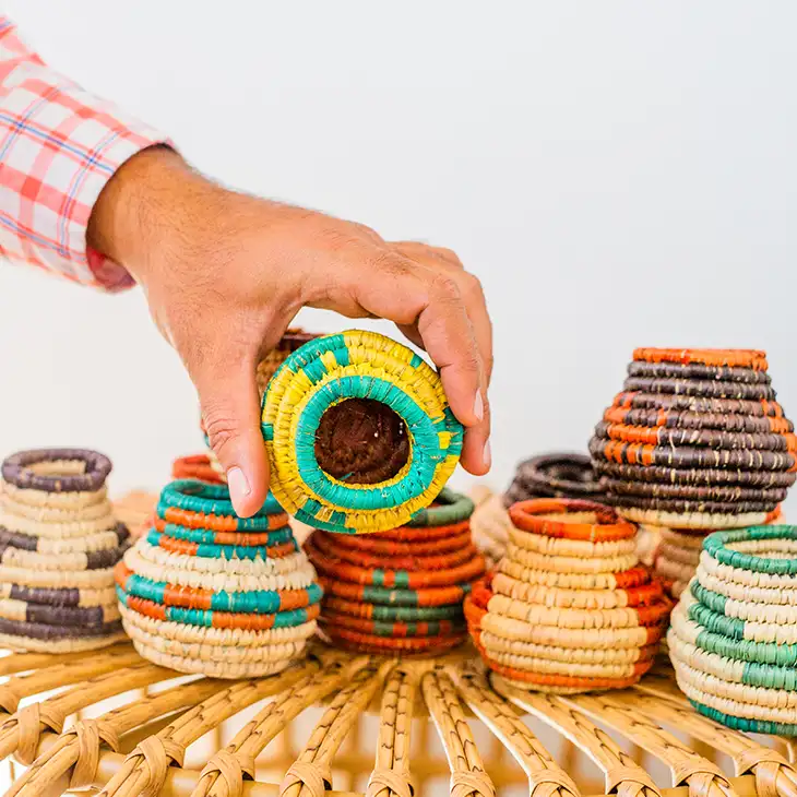 Waasiwolves - Wholesale Decorative Plate/Dish/Bowl - Package of 12 Miniature Papago Baskets3