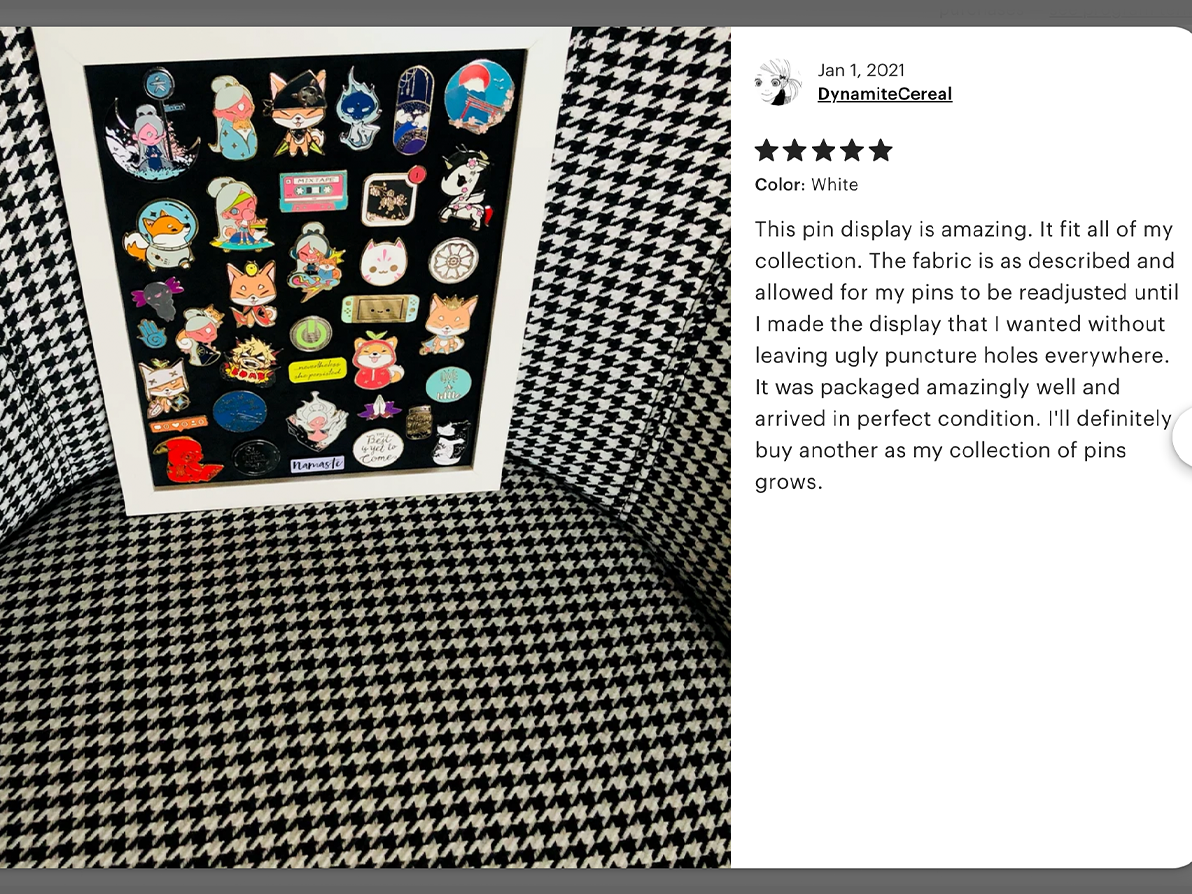 BeyondtheShirt – Vitrine por atacado – Quadro de Exposição de Pinos de Mesa3