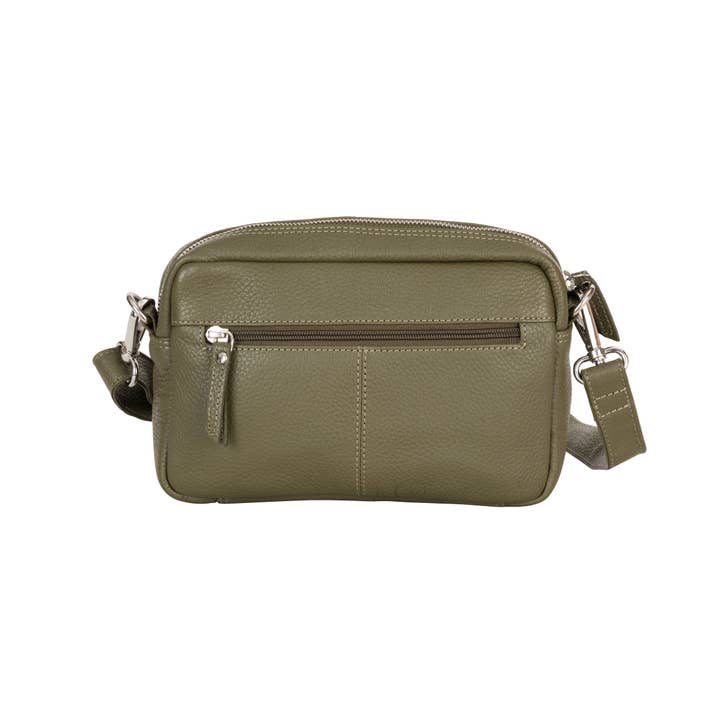 Greenwood Leather AU - Wholesale Crossbody bag – Women's - Siena Mini Crossbody – Olive Green Leather Bag1