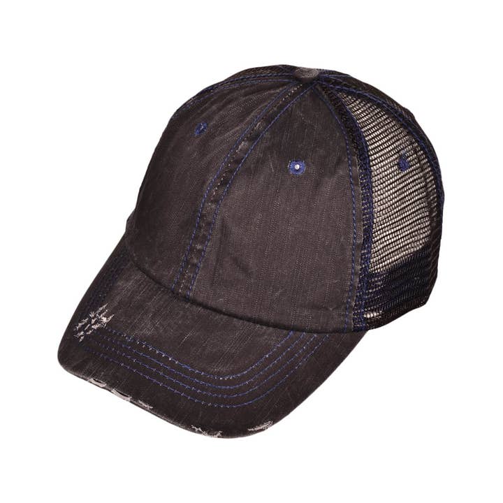 Buck Wholesale - Wholesale Trucker Hat - Unisex - Vintage Trucker Hats - Cotton Low Profile Unstructured