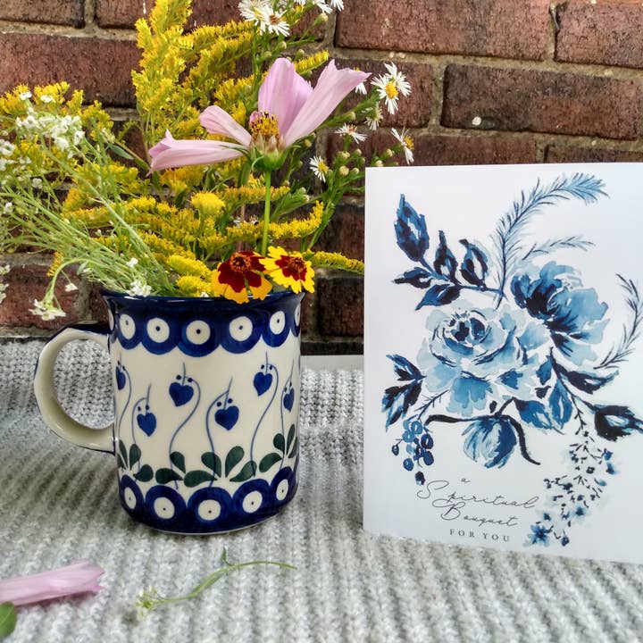 Catholic Handmade – Engroshandel Hverdagshilsen kort – (1007) Åndelig buket kort5