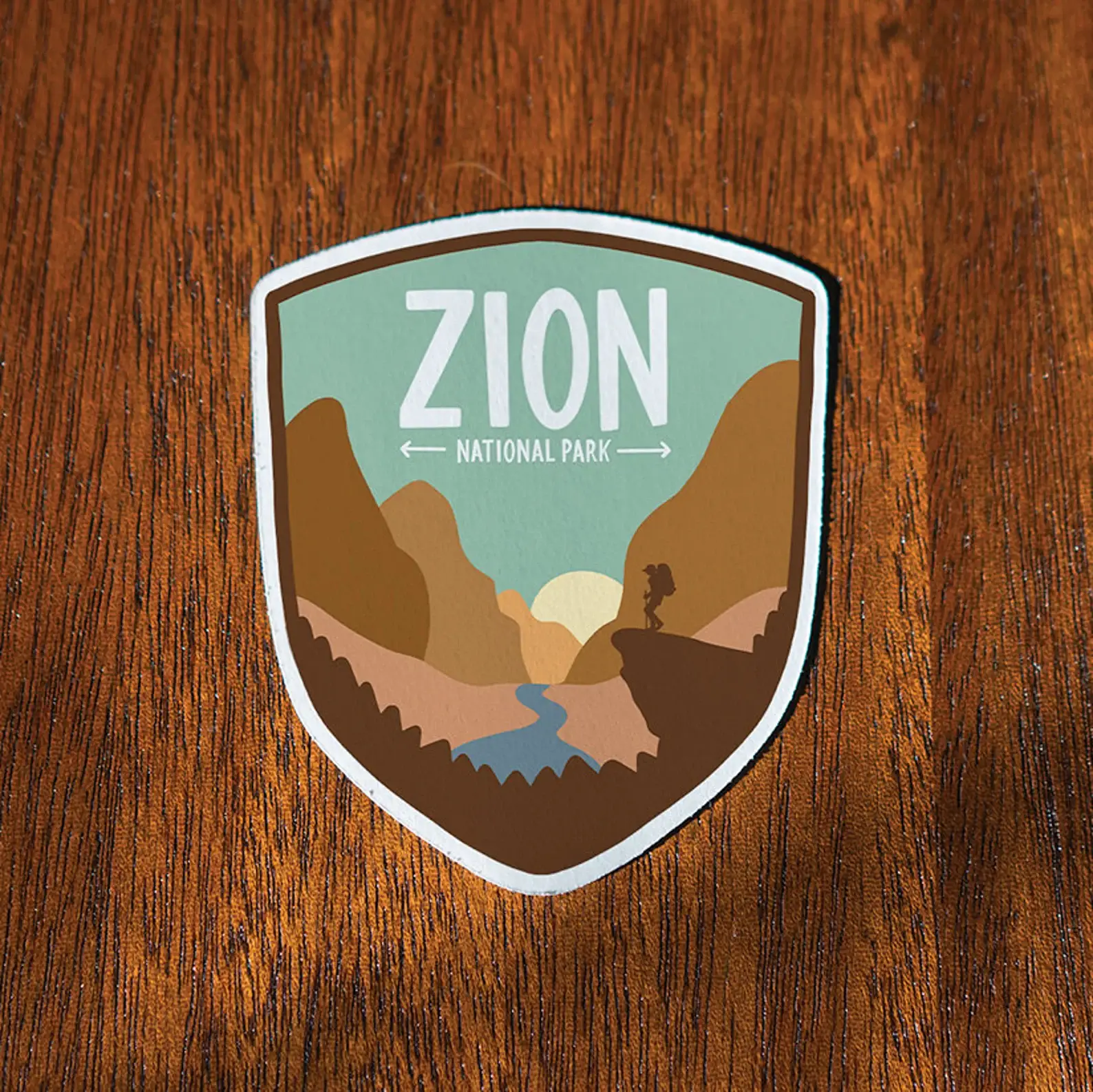 Colleen Goldhorn Creative Co - Wholesale Sticker - Zion National Park Weatherproof Sticker2