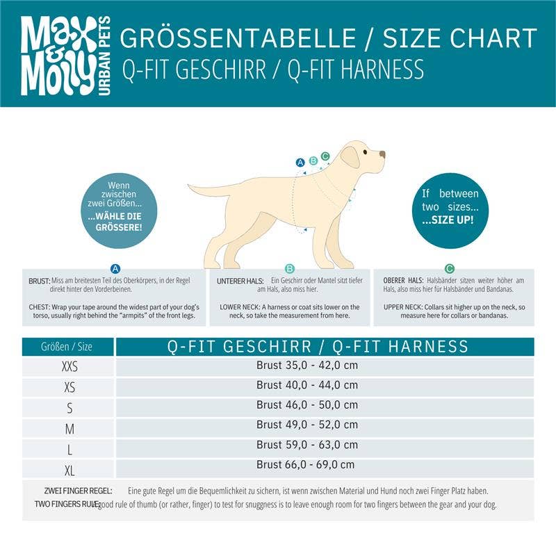 Max & Molly - Wholesale Pet Harness - Dog - Q-Fit Dog Harness Red6