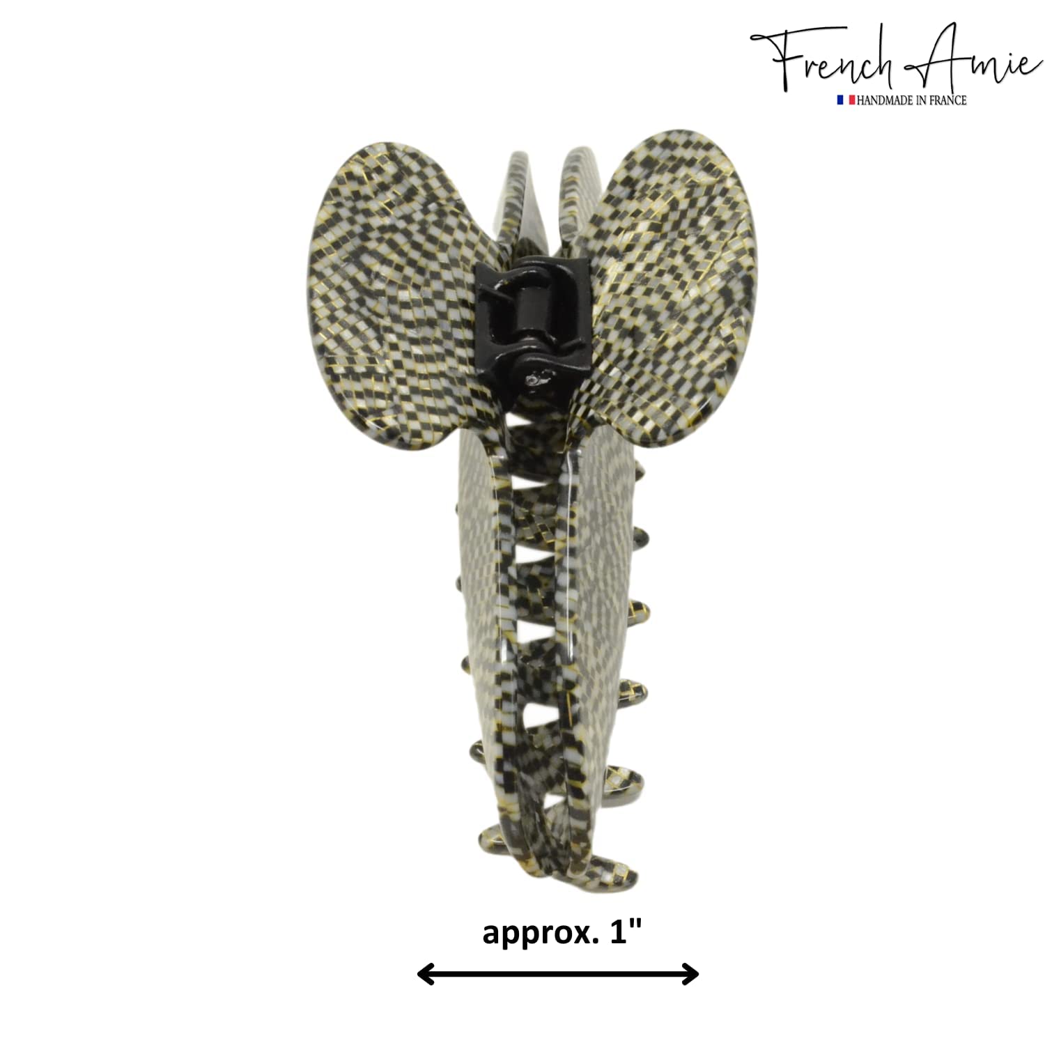 Parcelona - Wholesale Hair Clip - Women's - French Amie Thin Oval Large 4 1/4” Handmade Celluloid Jaw Hair Claw for Women11