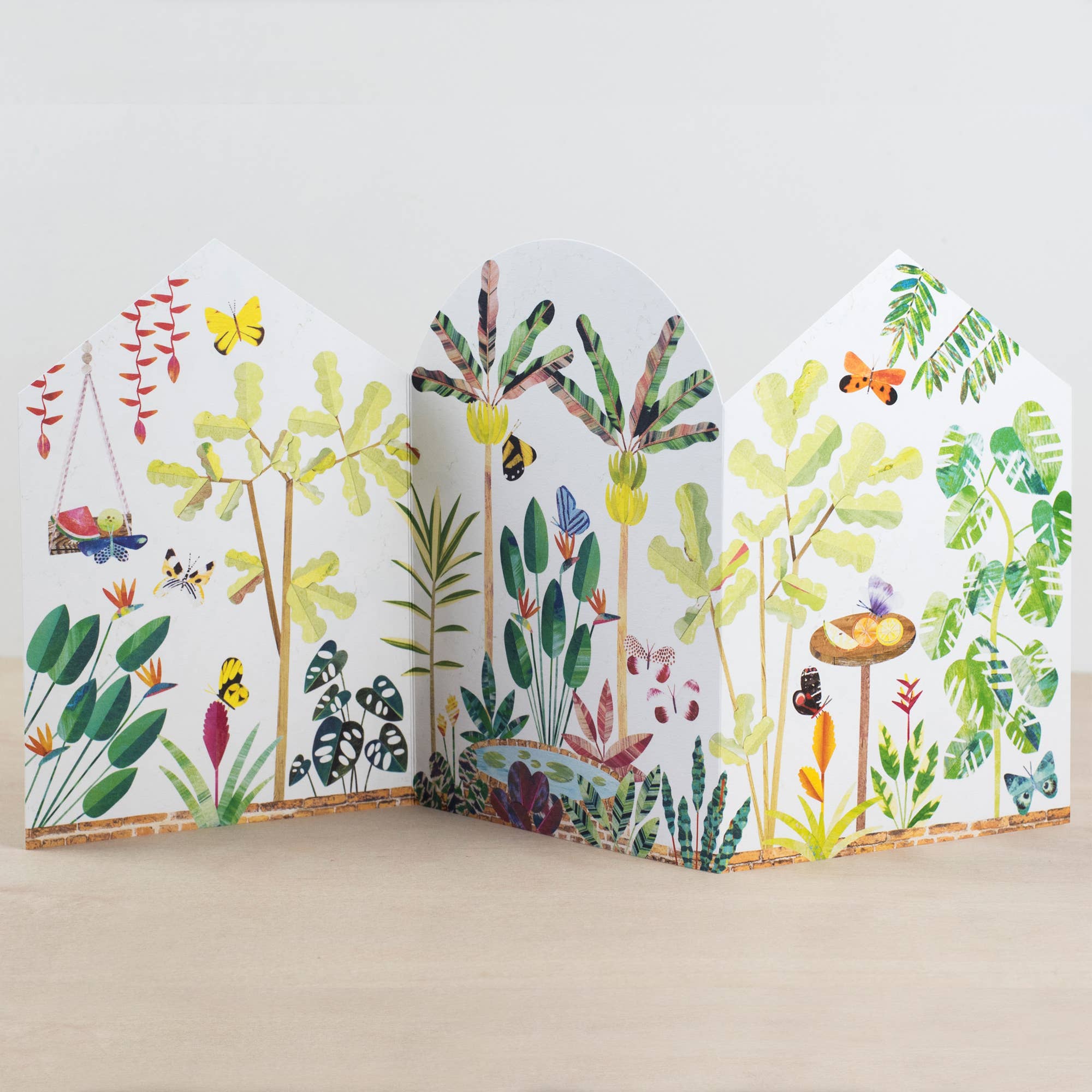 Paperwhale Cards & Paper Goods – wholesale Everyday greeting card – Butterfly House Concertina Card1