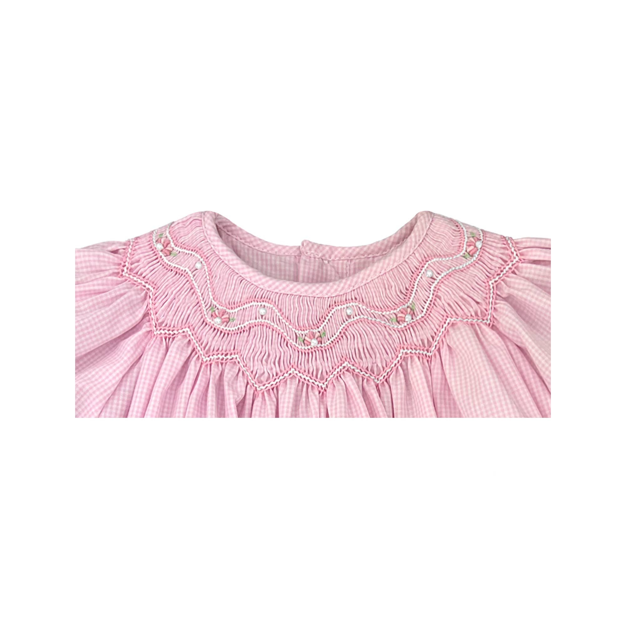Petit Ami & Zubels - Wholesale Dress - Baby - Bishop Zig-Zag Smocked Dress7