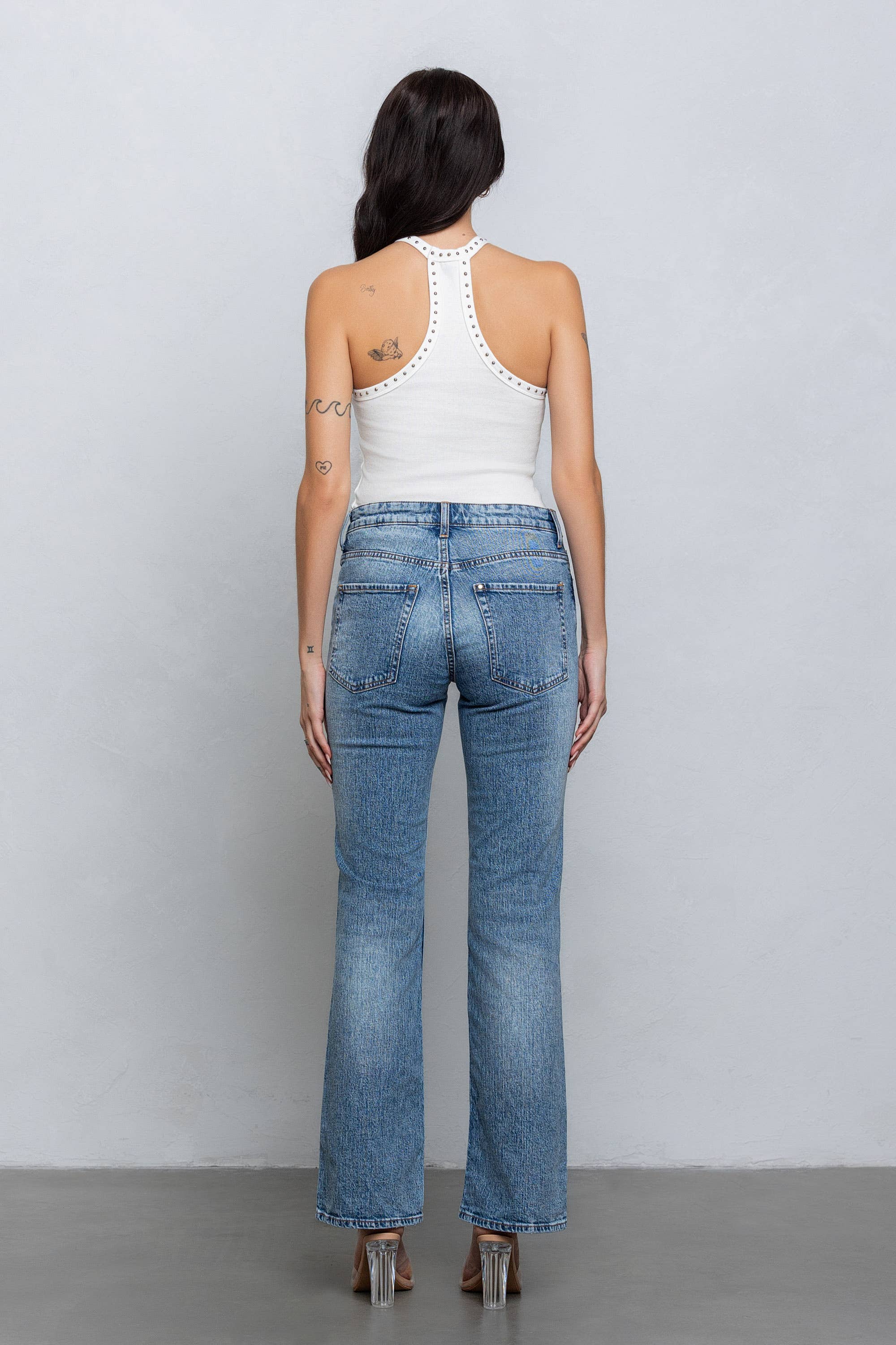 No Vacancy - Wholesale Tank Top - Women's - Studded v-neck ribbed tank top3