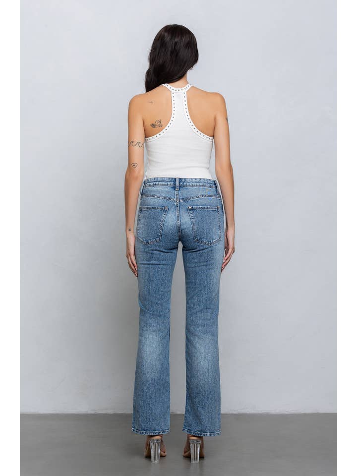 No Vacancy - Wholesale Tank Top - Women's - Studded v-neck ribbed tank top3