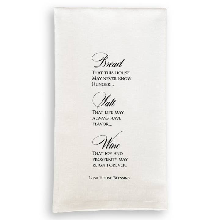 Bread Salt Wine Irish Blessing for wholesale by French Graffiti