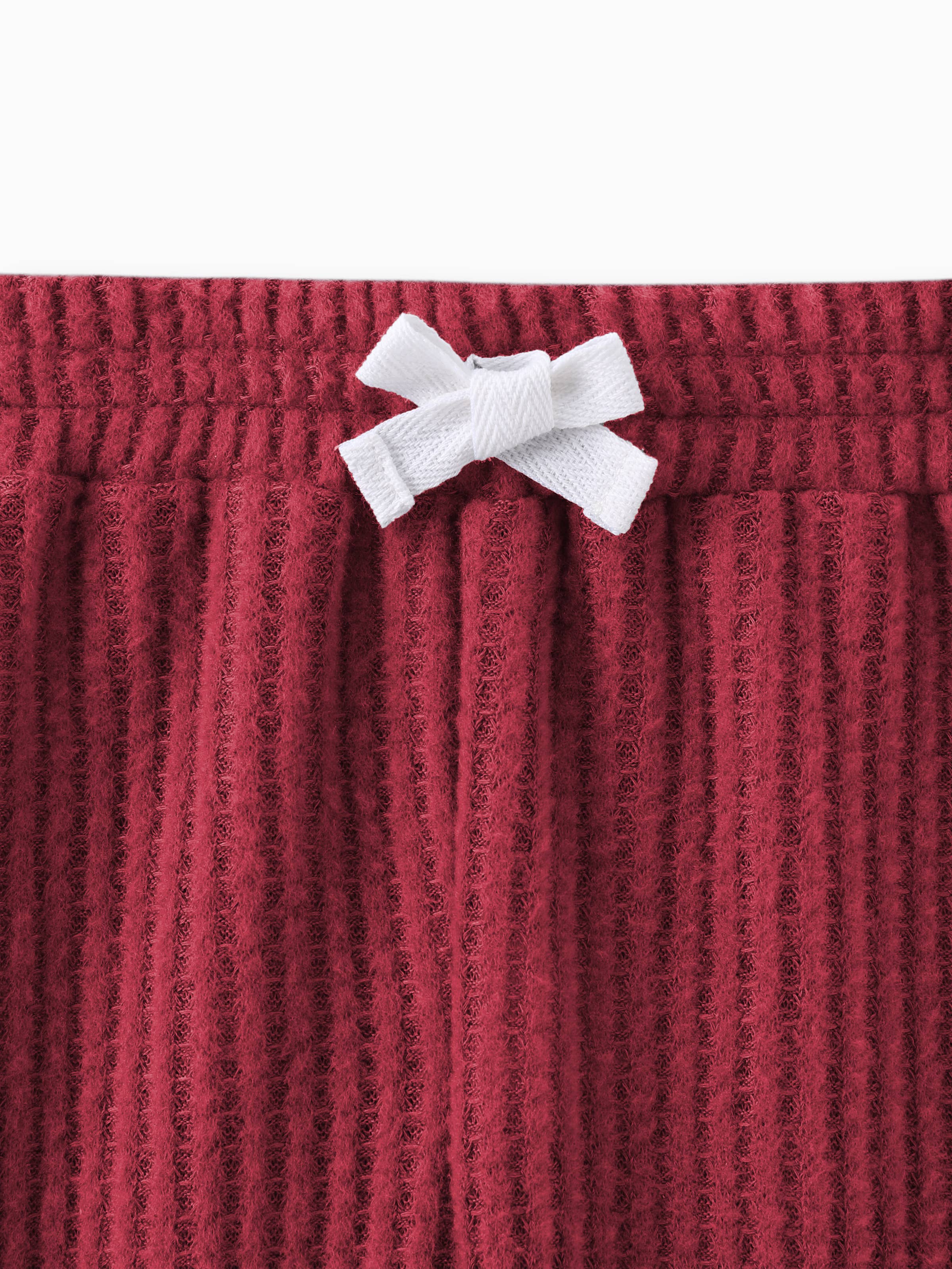 PatPat - Wholesale Clothing Set - Baby - 2pcs Solid Waffle Long-sleeve Baby Set13