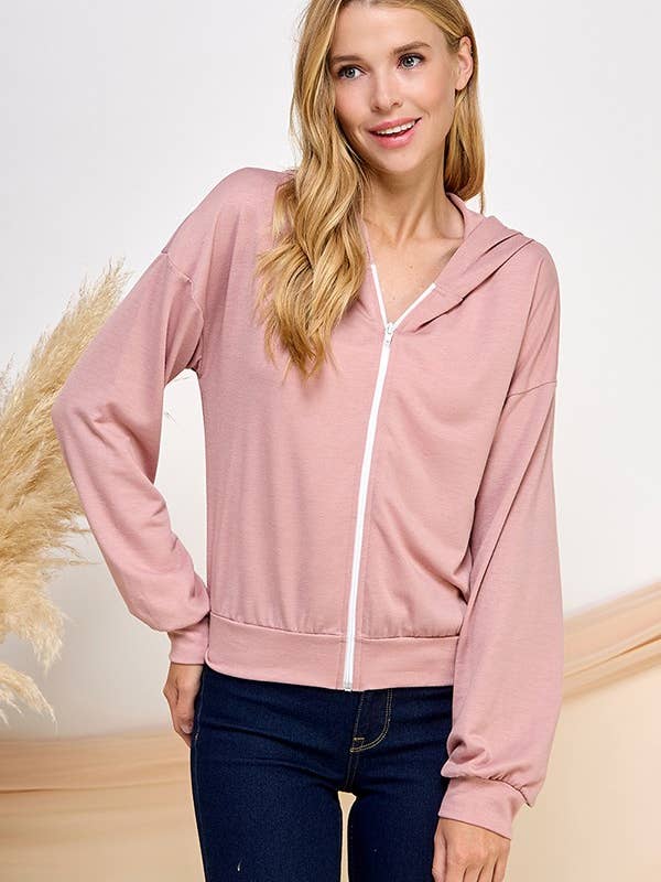 T8264 - FELPA CON CAPPUCCIO per la vendita all'ingrosso da parte di Blumin Apparel