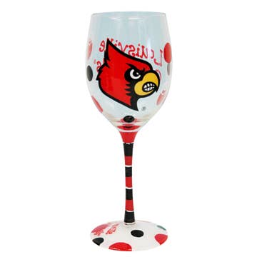 Verre à vin Cardinals Cardinals de Louisville pour la vente par Jenkins Enterprises