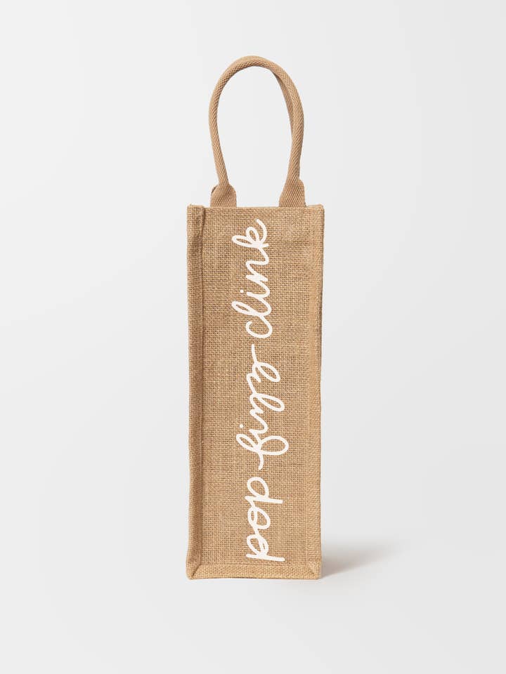 Genanvendelige Vin Totes - Pop Fizz Clink for engroshandel hos The Little Market