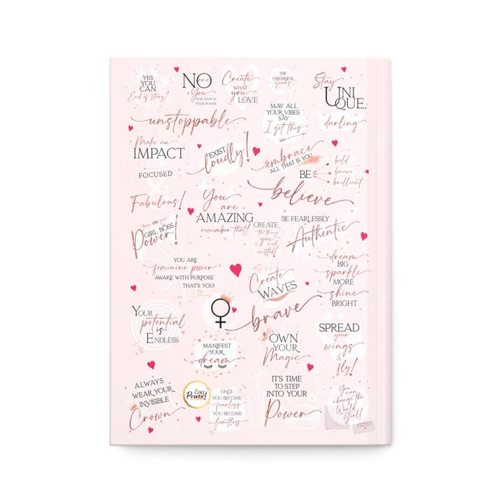 Girl Power 24/7 - Wholesale Journal/Diary - Girl Boss Hardcover Journal - Make an Impact! - Pink Rose6