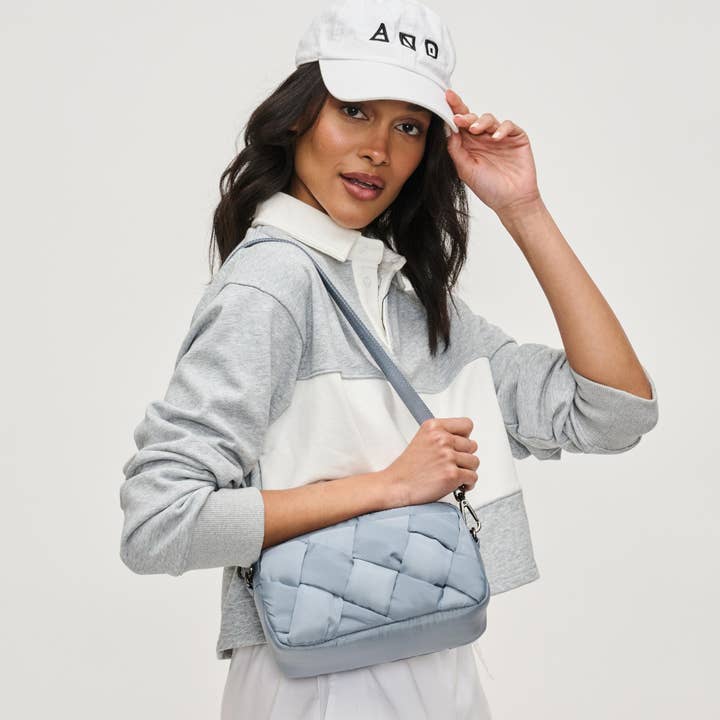 Sol and Selene – bolsa tiracolo - Mulher por atacado – Inspiração - Bolsa a Tiracolo de Nylon Entrançado