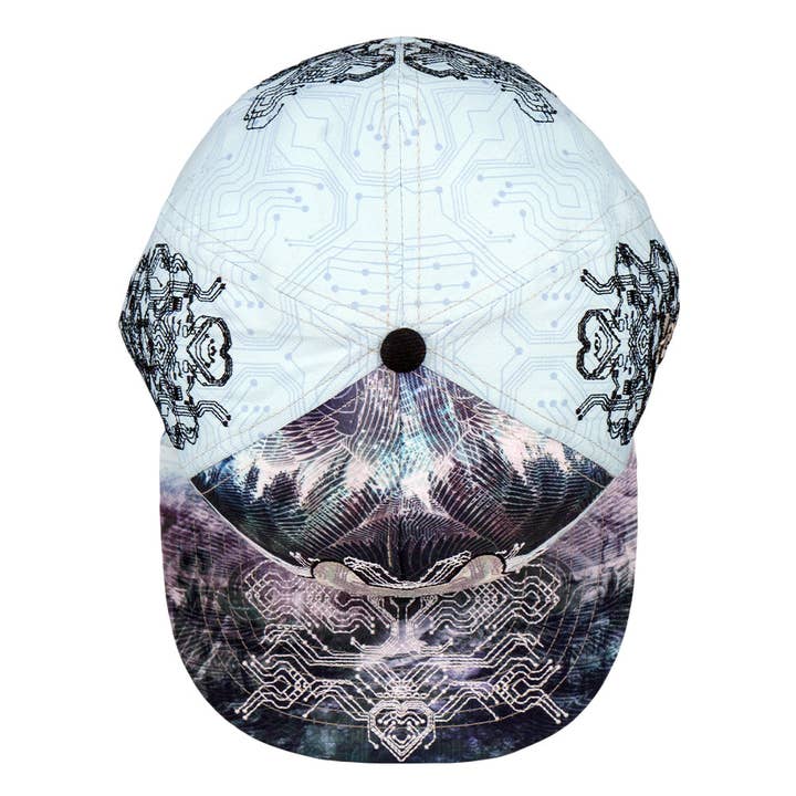 Digital Migration Green Fitted Hat for wholesale on Faire4