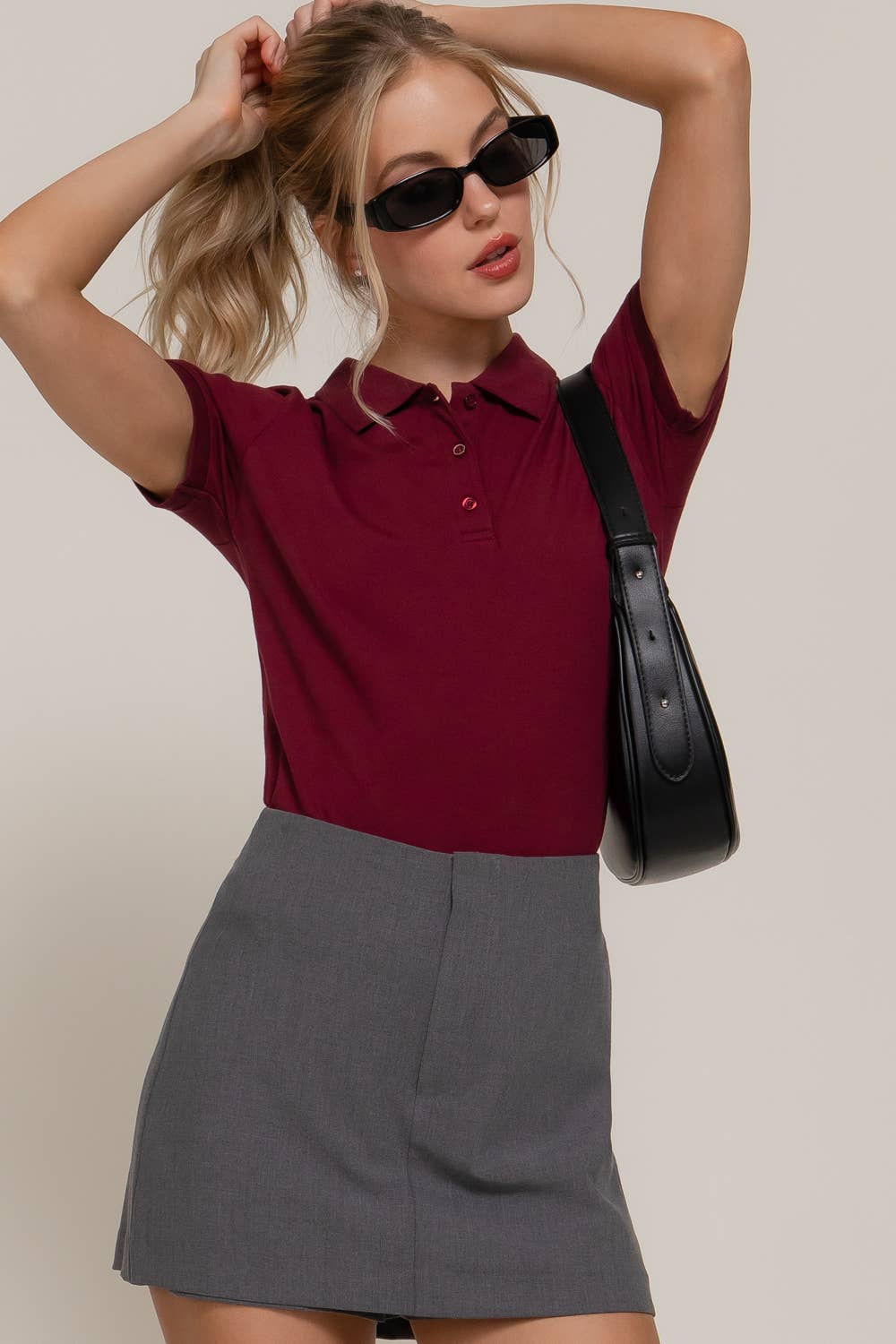 Active Basic | Active USA - Wholesale Polo - Women's - Short Sleeve Classic Pique Polo Top10