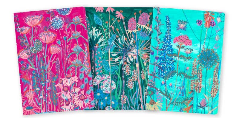 Flame Tree Gift – wholesale Notebook – Lucy Innes Williams Set of 3 Midi Notebooks1