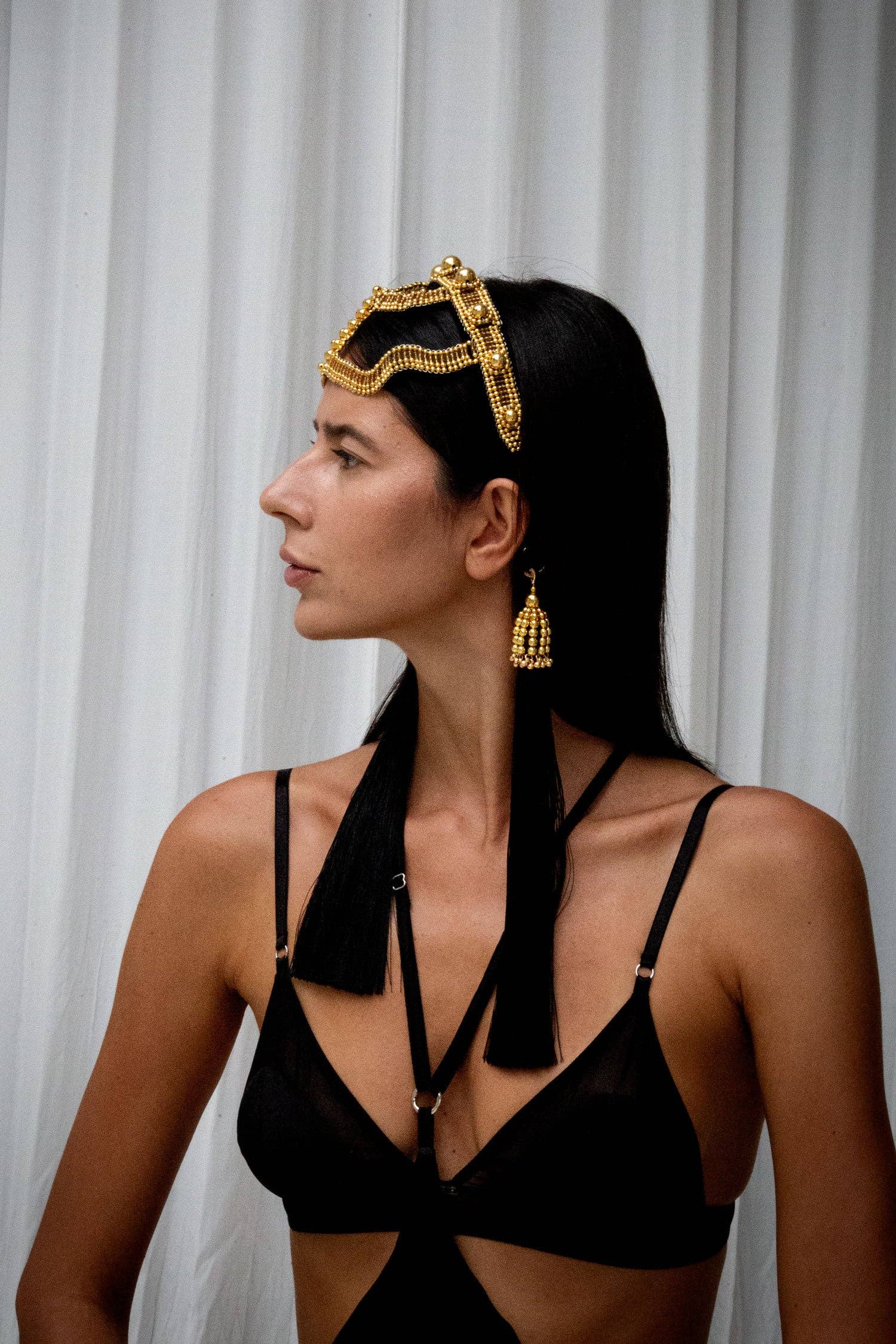 OBJECT & DAWN – wholesale Fashion headband – women's – Khutulun Modular Headband - 3 Color Variants15