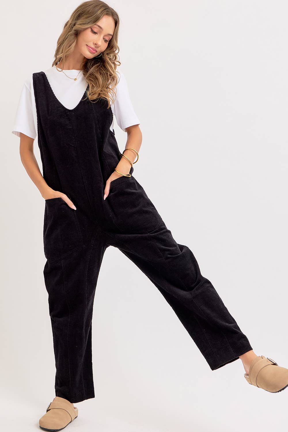 Sweet Lovely by Jen - Wholesale Overalls - Women's - PULL-ON-STYLE CORDUROY OVERALL JUMPSUIT11