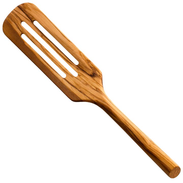 Totally Bamboo - Wholesale Spatula/Turner - Rock & Branch® Olive Wood Slotted Spurtle, Safe for Nonstick1