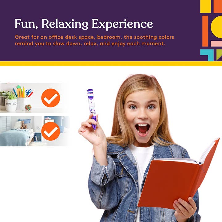 Special Supplies - Wholesale Pen - Liquid Motion Pens, 6 Pack Colorful Hourglass Timer Pens with Droplet Movement3