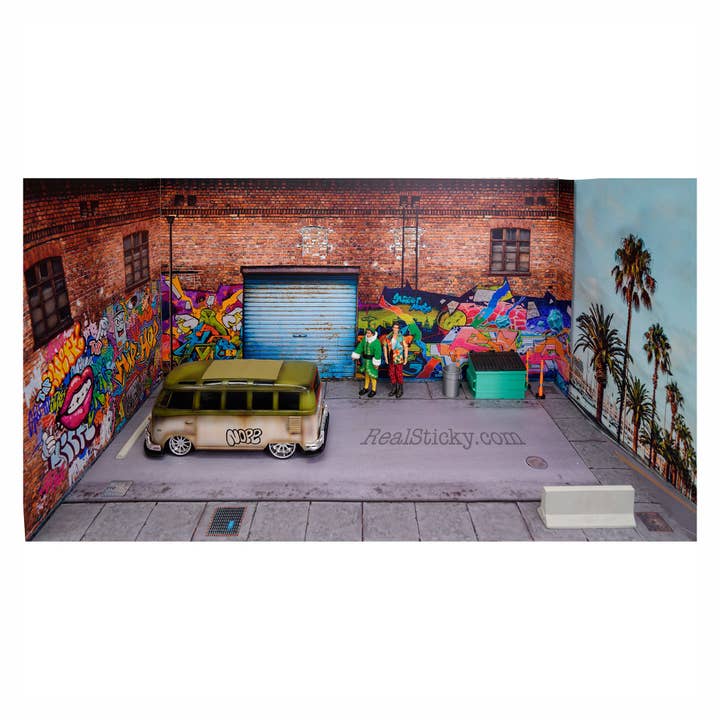 California Graffiti Garage Scene for wholesale by Real Sticky