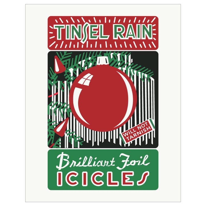 2.5'' x 3.5'' Tinsel Rain Icicles Magnet for wholesale by Fridgedoor
