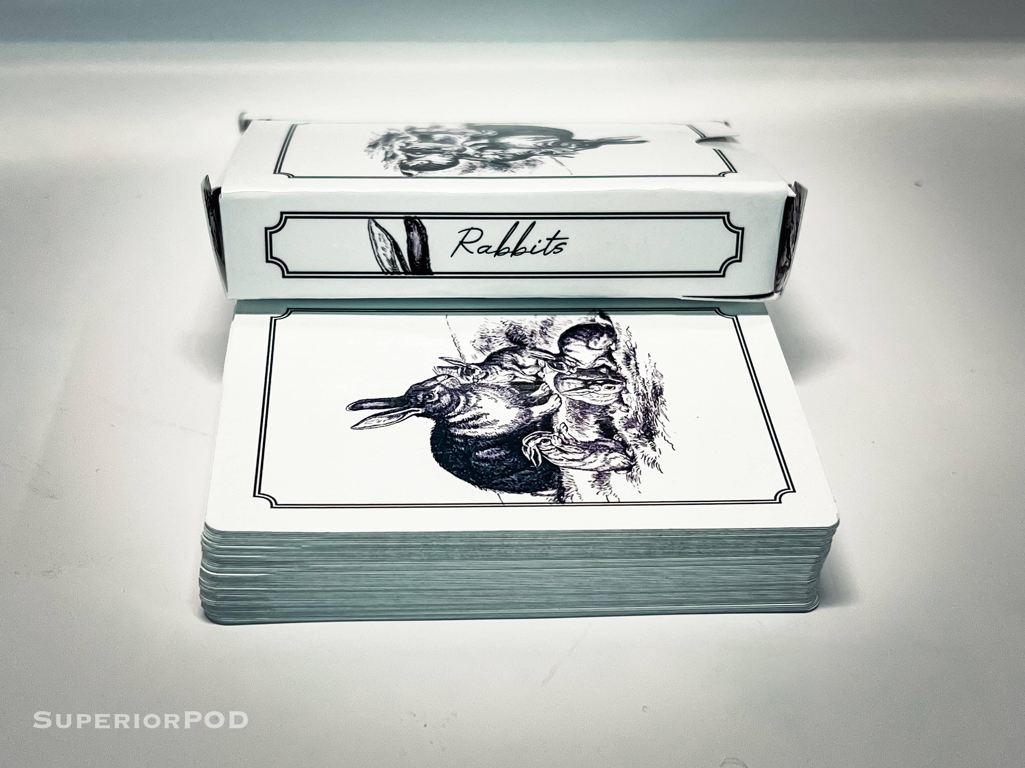 Superior Print on Demand - Vente Jeu de cartes - Cartes à jouer RABBITS, Jeu de cartes Bunny, Cartes de Pâques3