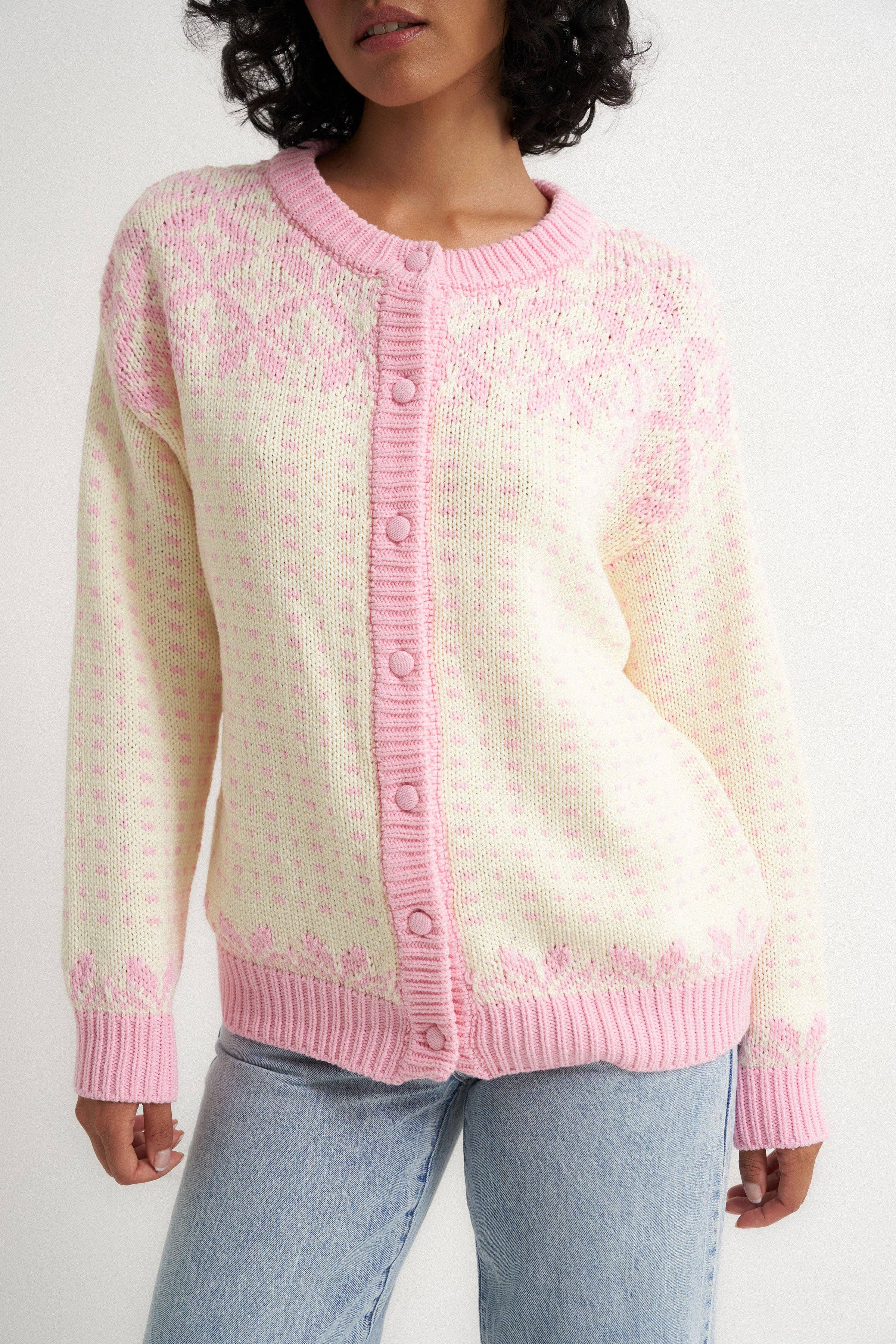 Callahan Knitwear - Wholesale Knit Sweater - Women's - Oversized Maeve Cardigan - Pink4