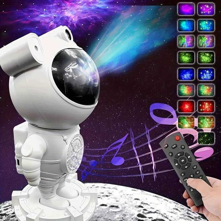Funky Rico Inc - Wholesale Speakers - Astronaut Galaxy Projector with BT Speaker2
