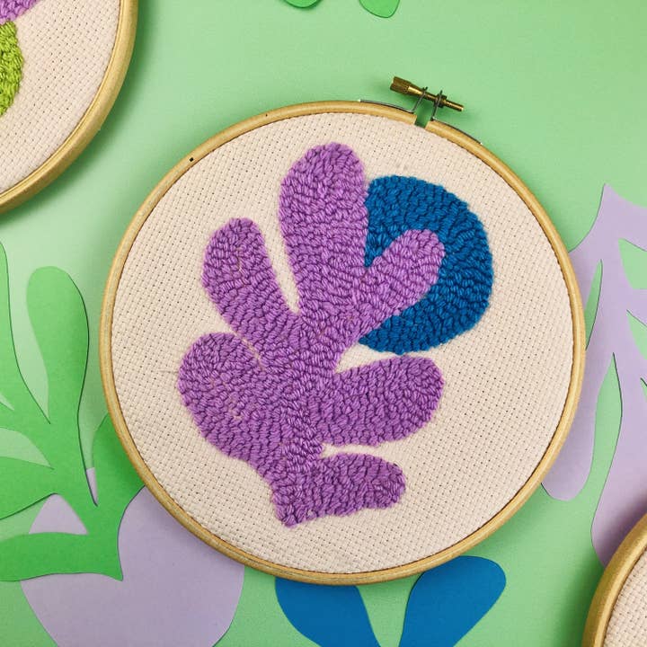 The Edinburgh Craft Club - Wholesale Embroidery/Cross Stitch Supplies - Matisse Punch Needle Art Kit