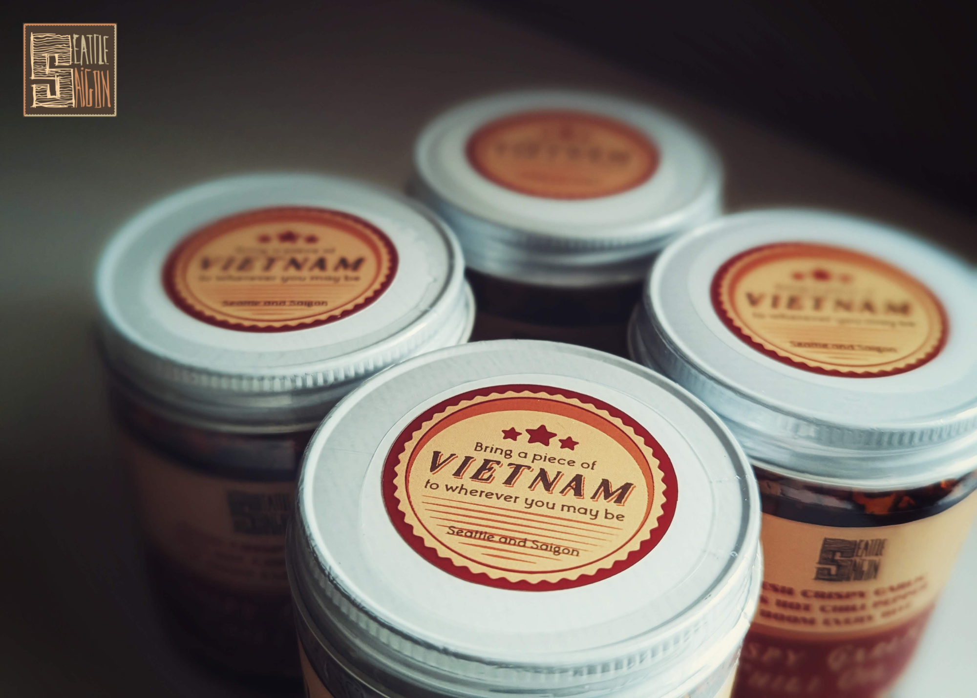 Seattle and Saigon - Wholesale Hot Sauce - CRISPY GARLIC CHILI OIL, Do-everything Viet sauce,Made in WA7