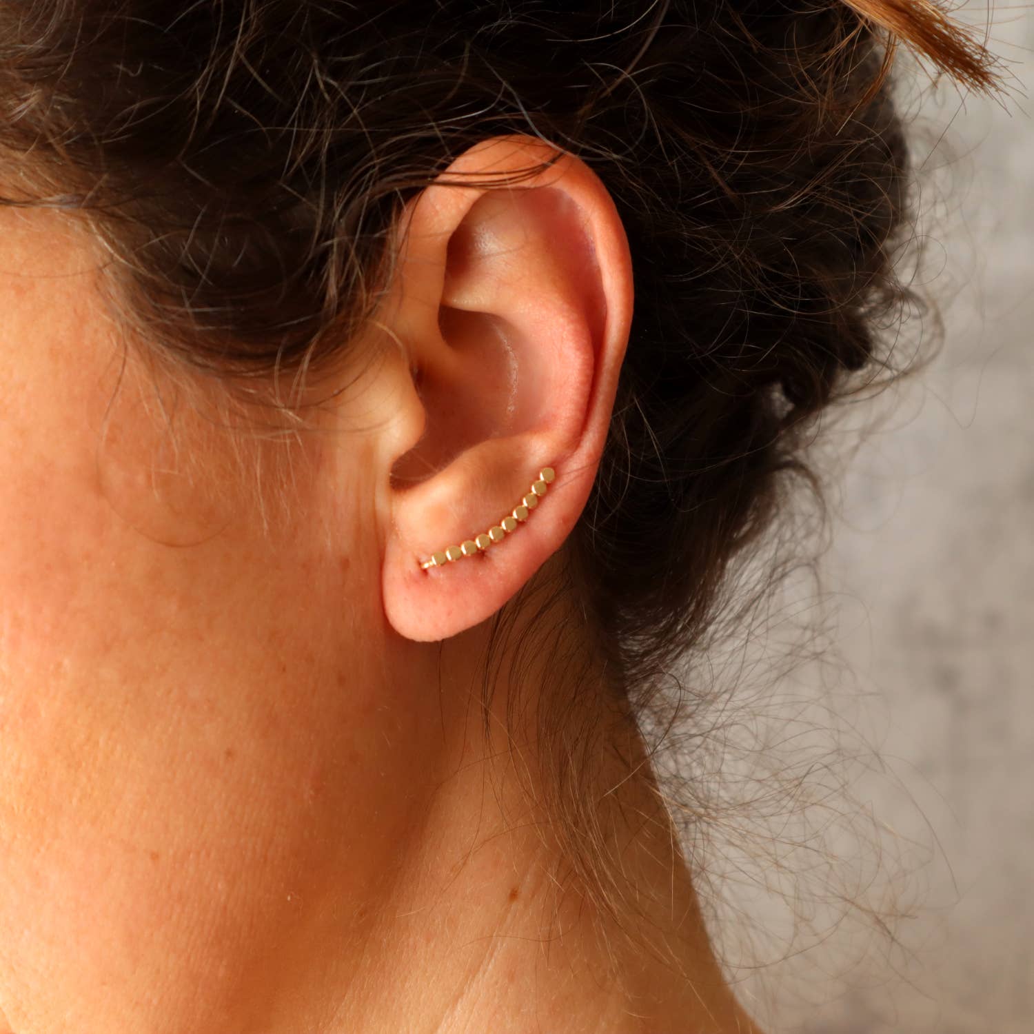 Blossom and Shine - Wholesale Ear Jackets/Climbers - Hammered Bar or Beaded Ear Climbers | Silver or Gold Filled6