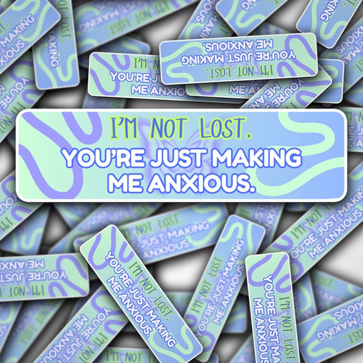 Vinilo para coche No estoy perdido, solo me estás poniendo ansioso. para venta al por mayor de Sonny Rising